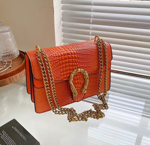 Snake skin retro bag