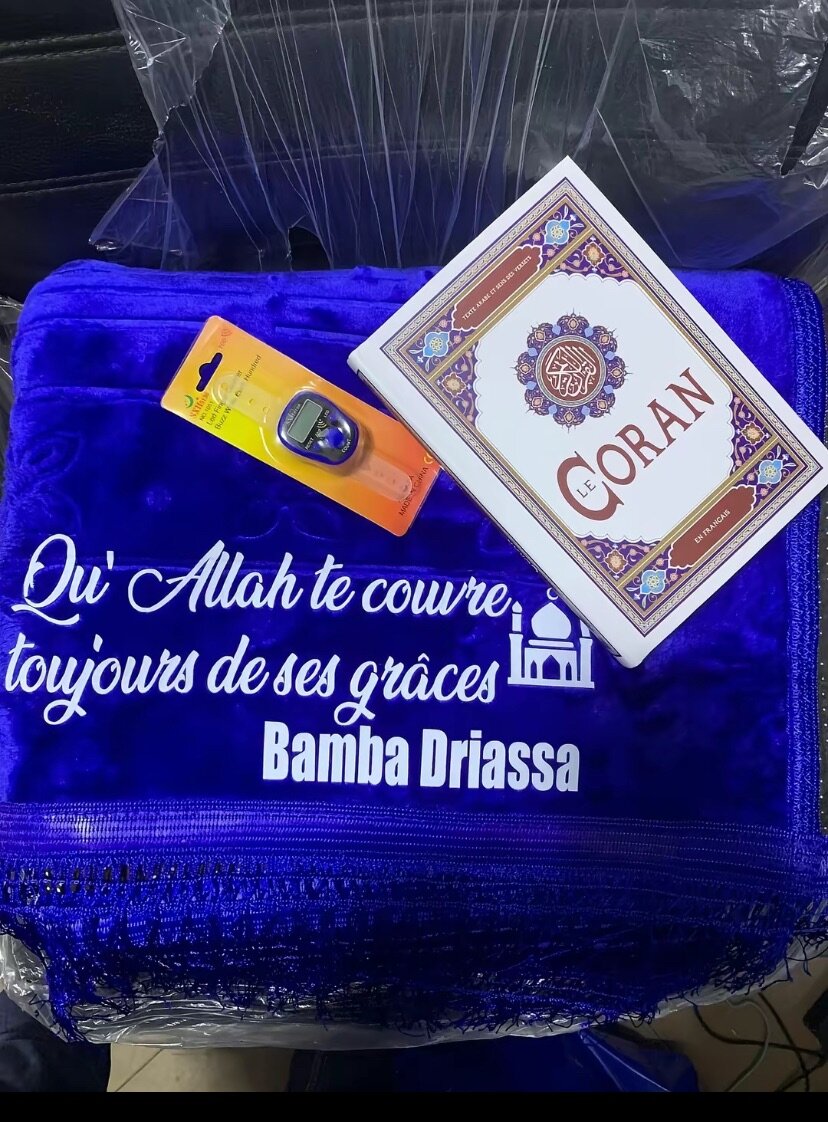 Tapis de prière avec Coran