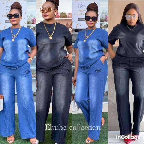 Combinaison en jean élégante