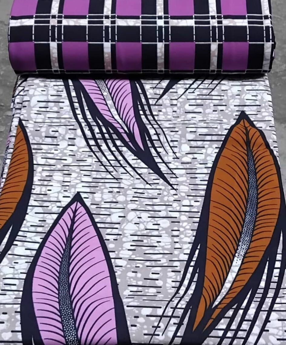 Tissu en wax vibrant