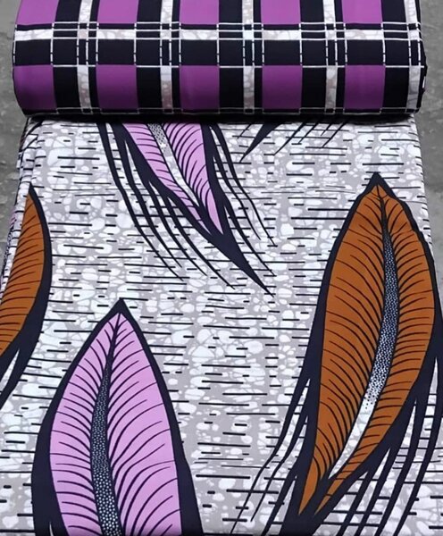 Tissu en wax vibrant