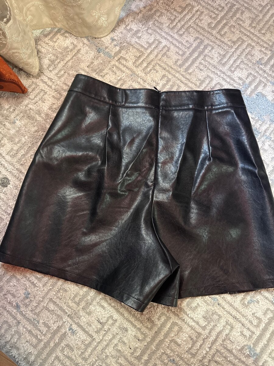 Юбка- шорты кожа