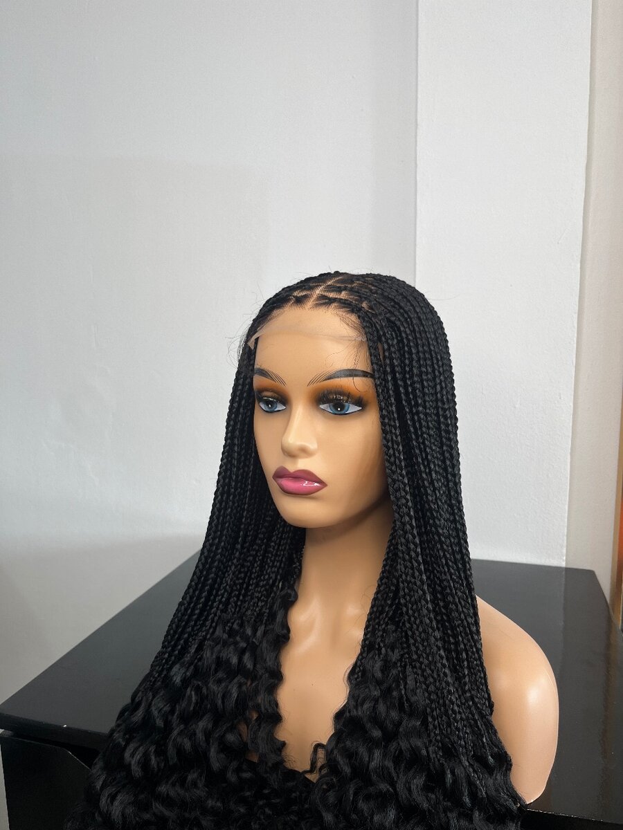 4x4 closure braided wig