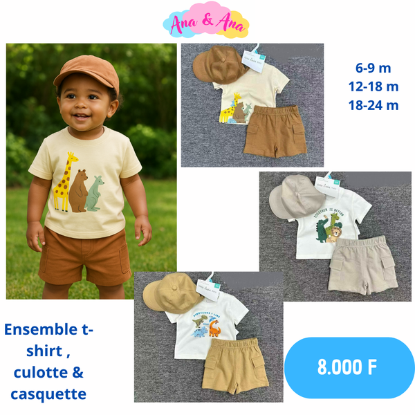 Ensemble bébé safari 3 pièces