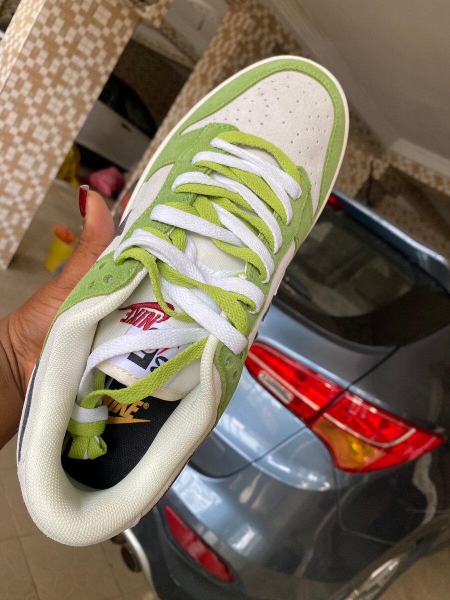 Baskets vertes tendance unisexes