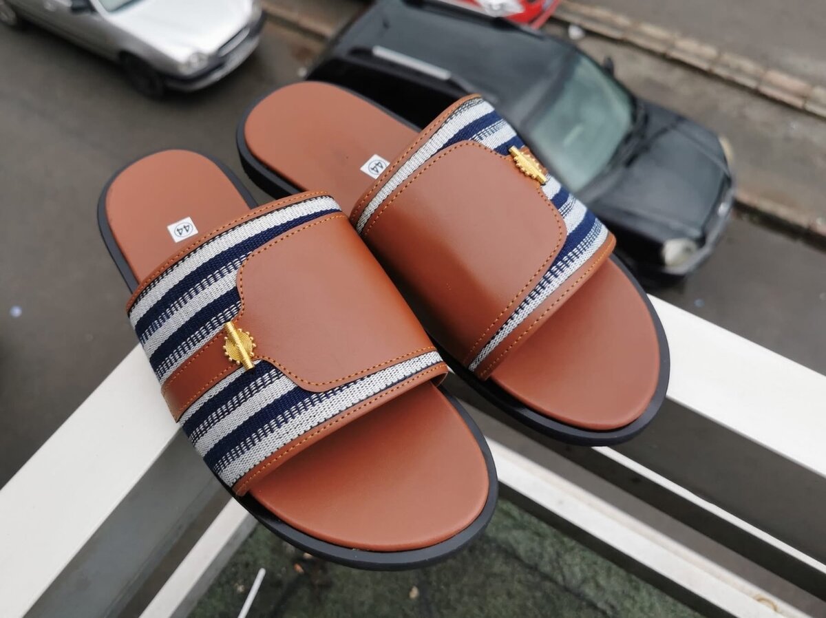 Sandales élégantes en cuir homme