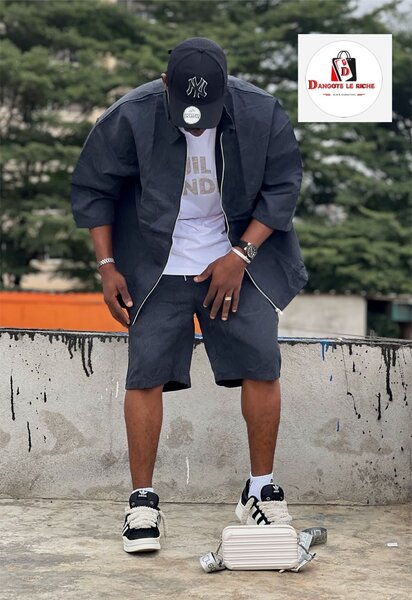 Ensemble décontracté noir homme