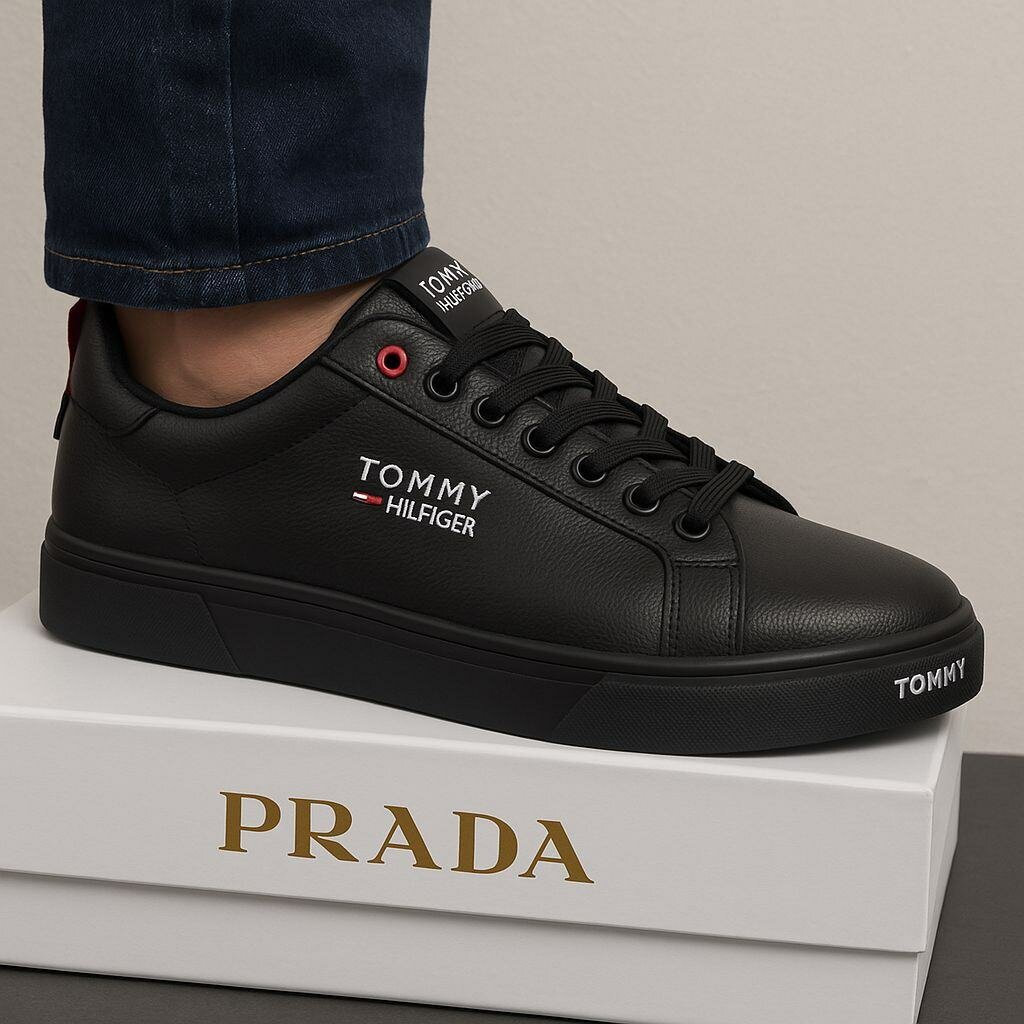 Sneakers en cuir pour homme