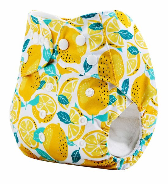 Couche  motif citron + insert
