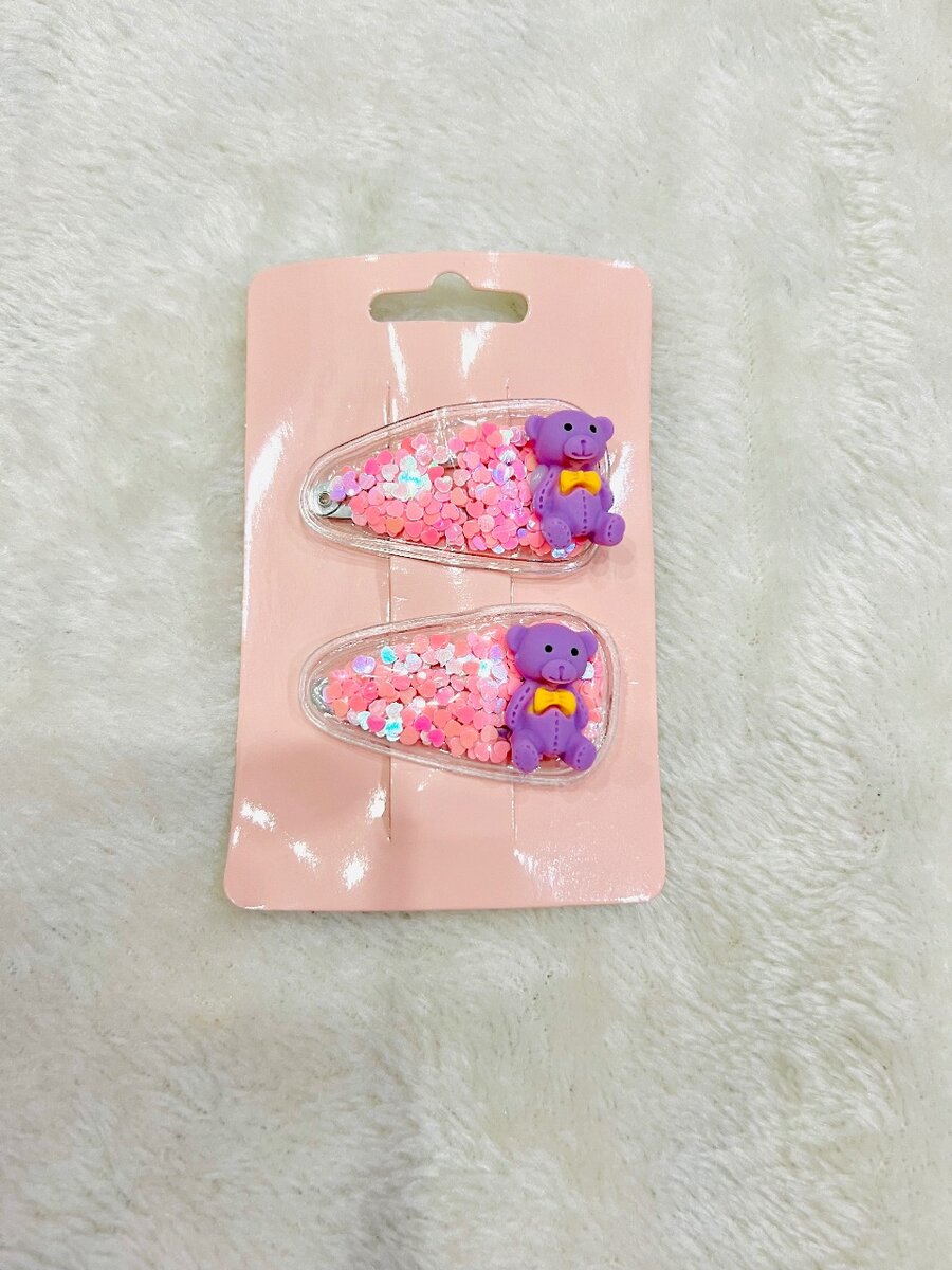 2 pairs of hair pins for kids /hair accessories/ hairpins.