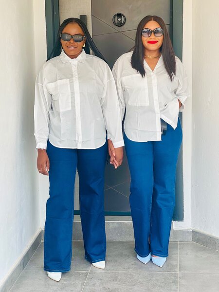 Oversized white shirt