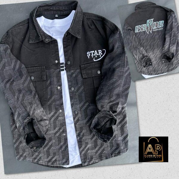 Veste en jean dégradée