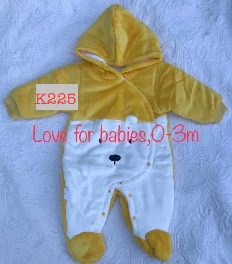 Insulated overalls in the form of a bear 0-3m