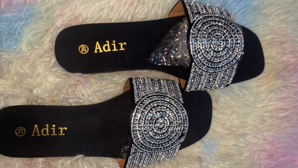 Sandales en strass glamour