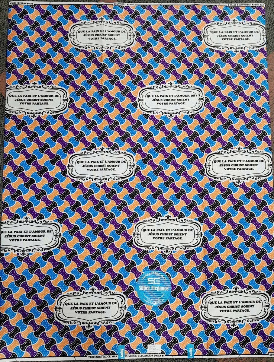 Pagne Fancy religieux