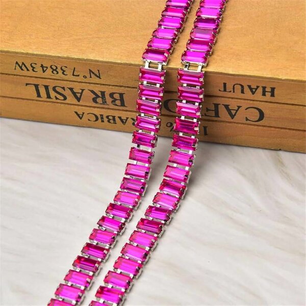Pink tennis bracelets