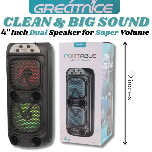 Greatnice Bluetooth portable Speaker
