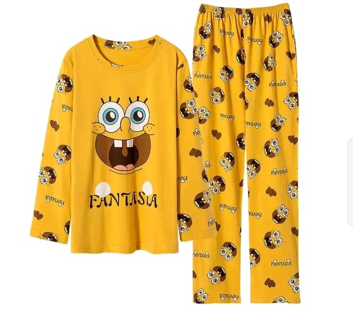 Long-sleeved pajamas for children.  Sizes 4 to 14.