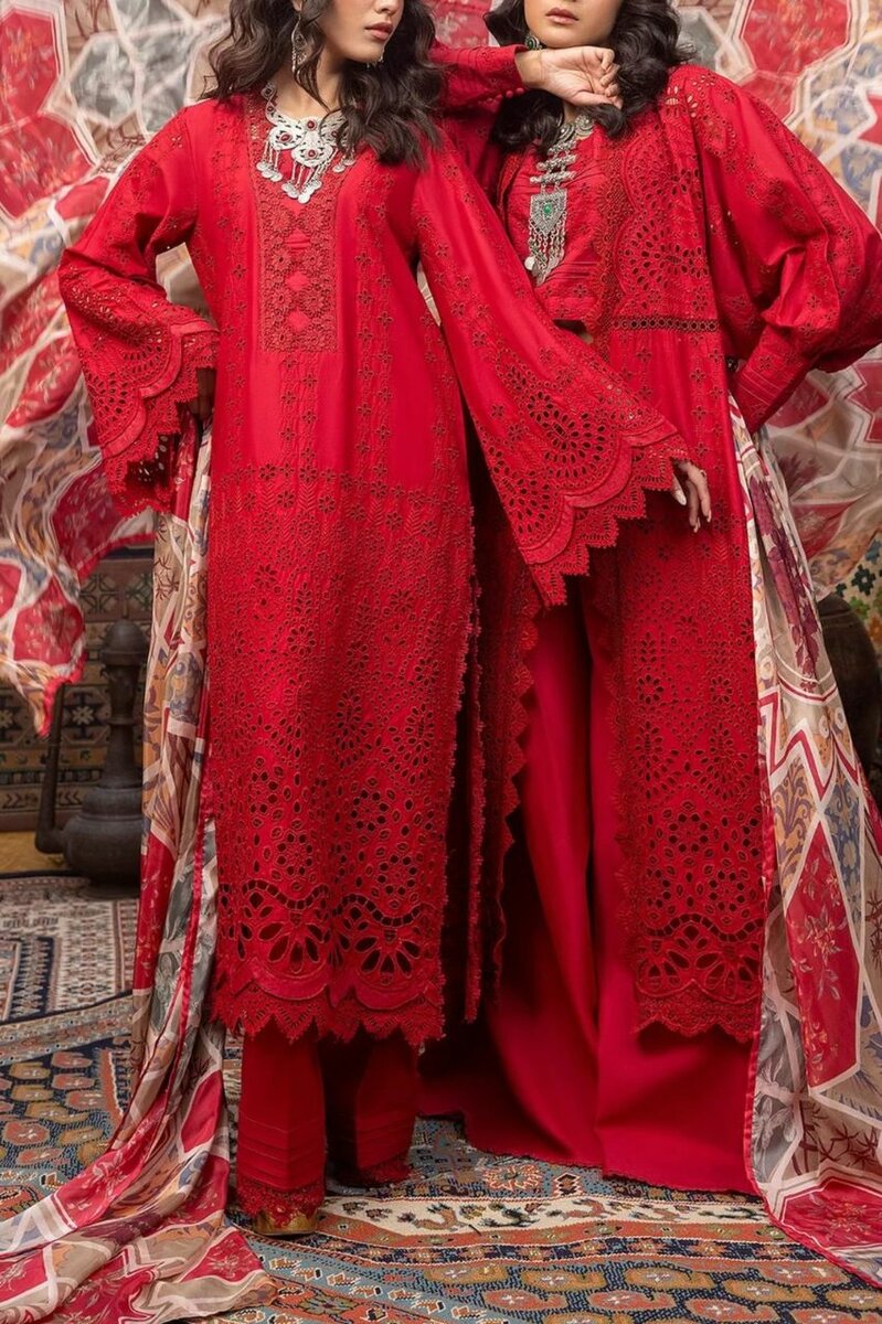 Lawn,organza,cotton 3 pc ,dc free