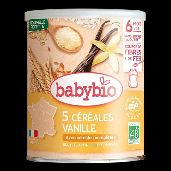 Céréales Vanille Babybio 6 Mois+