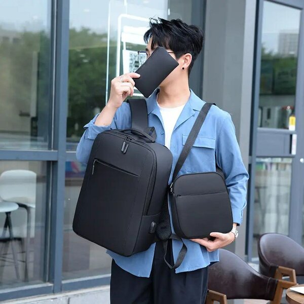 3in1set laptop backpack