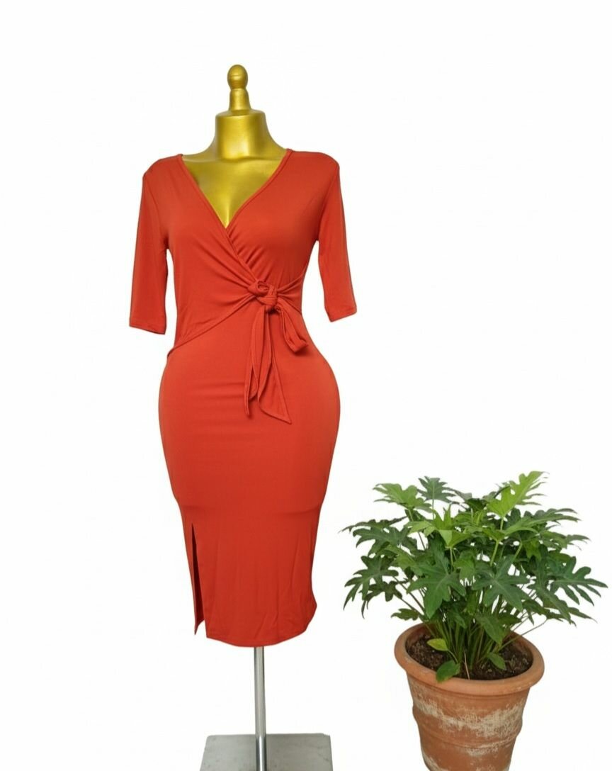 Robe Élégante en Coton à Carreaux