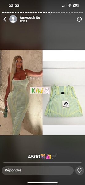 Robe moulante rayée femme