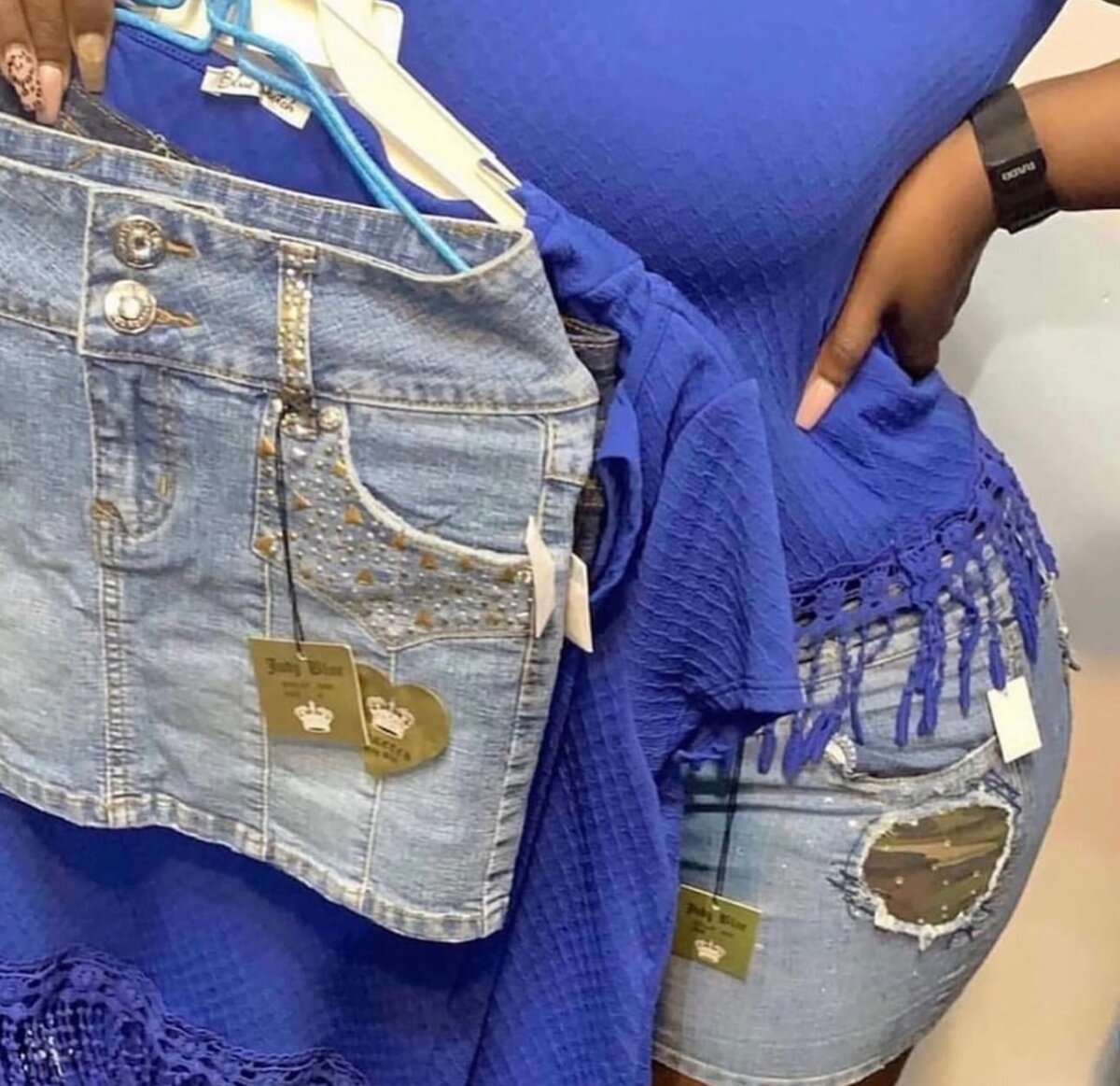 Jeans skirts available