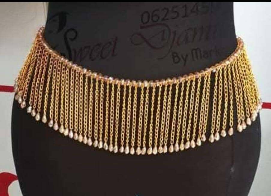 Ceinture Ornementale avec Perles