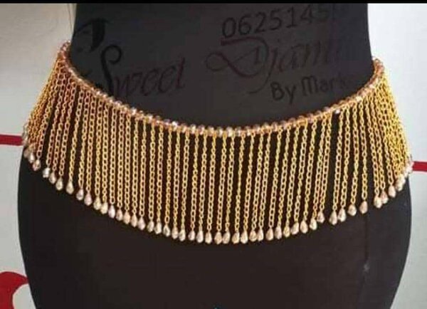 Ceinture Ornementale avec Perles