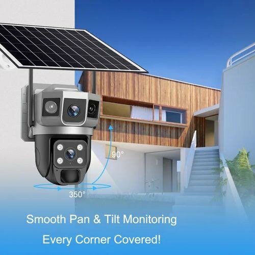 4G Solar Security Cameras 8MP