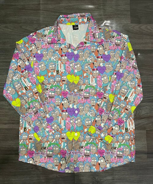 Chemise imprimée Rick et Morty