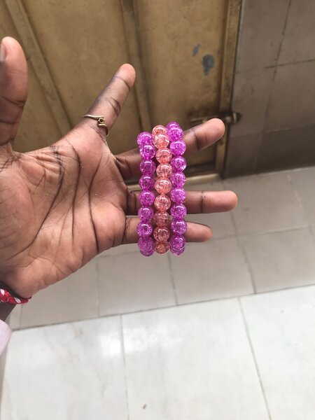 Bracelet perles colorées