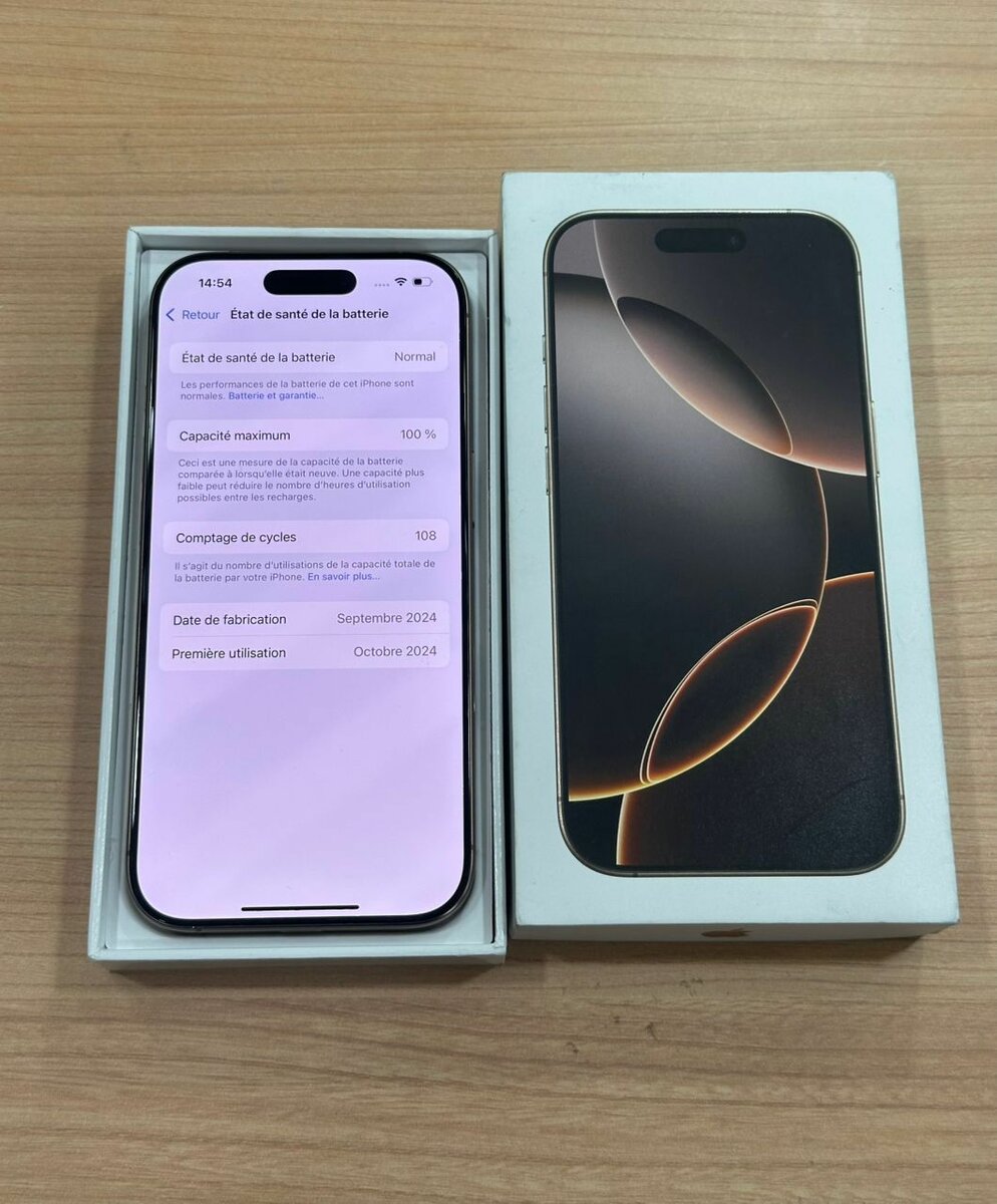 iphone 16 pro 256Go état super