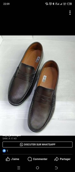 Mocassins élégants en cuir homme