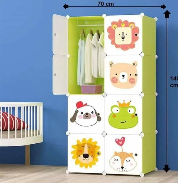 Armoire Enfant Colorée Animaux