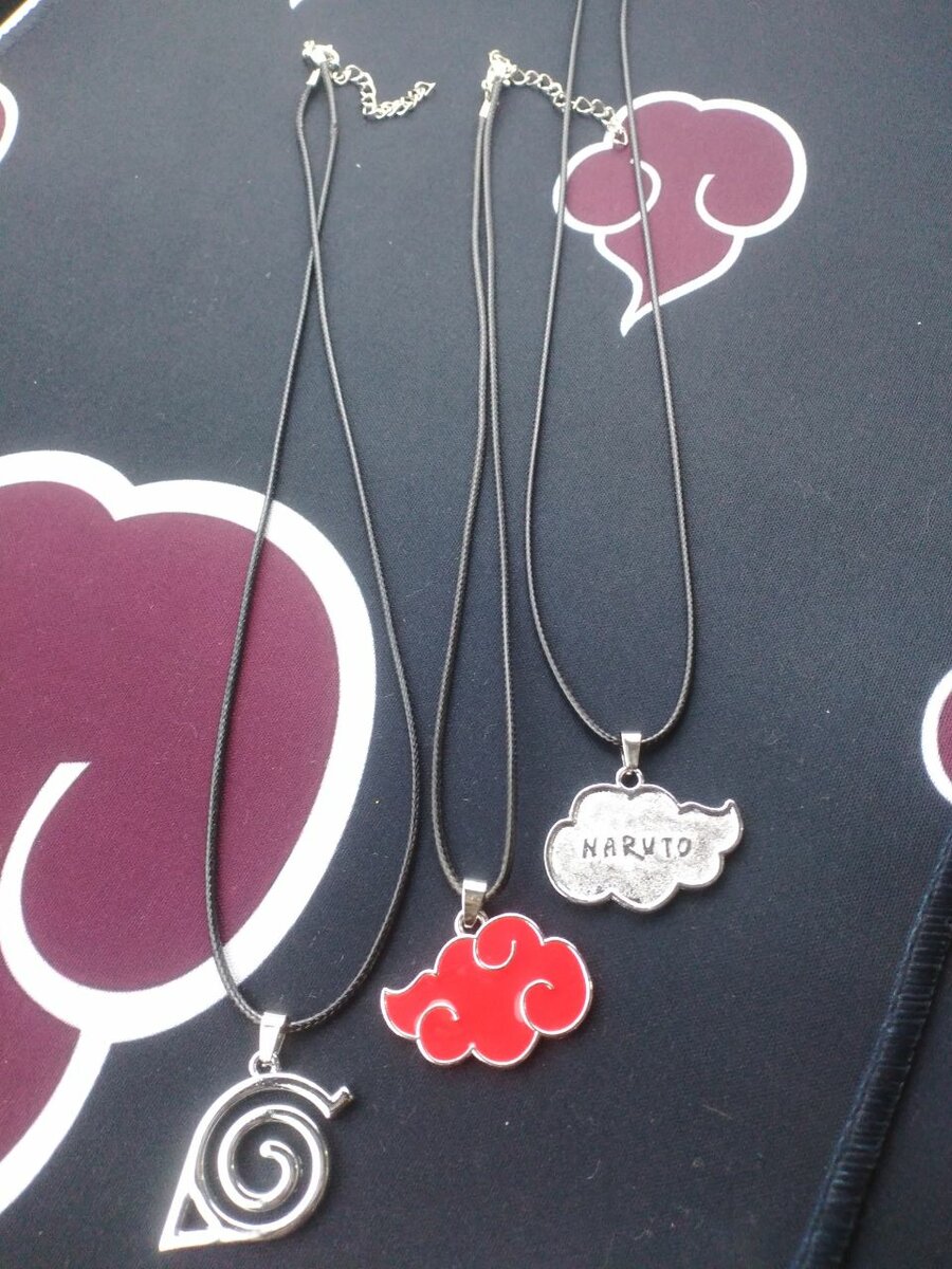Konoha themed necklaces