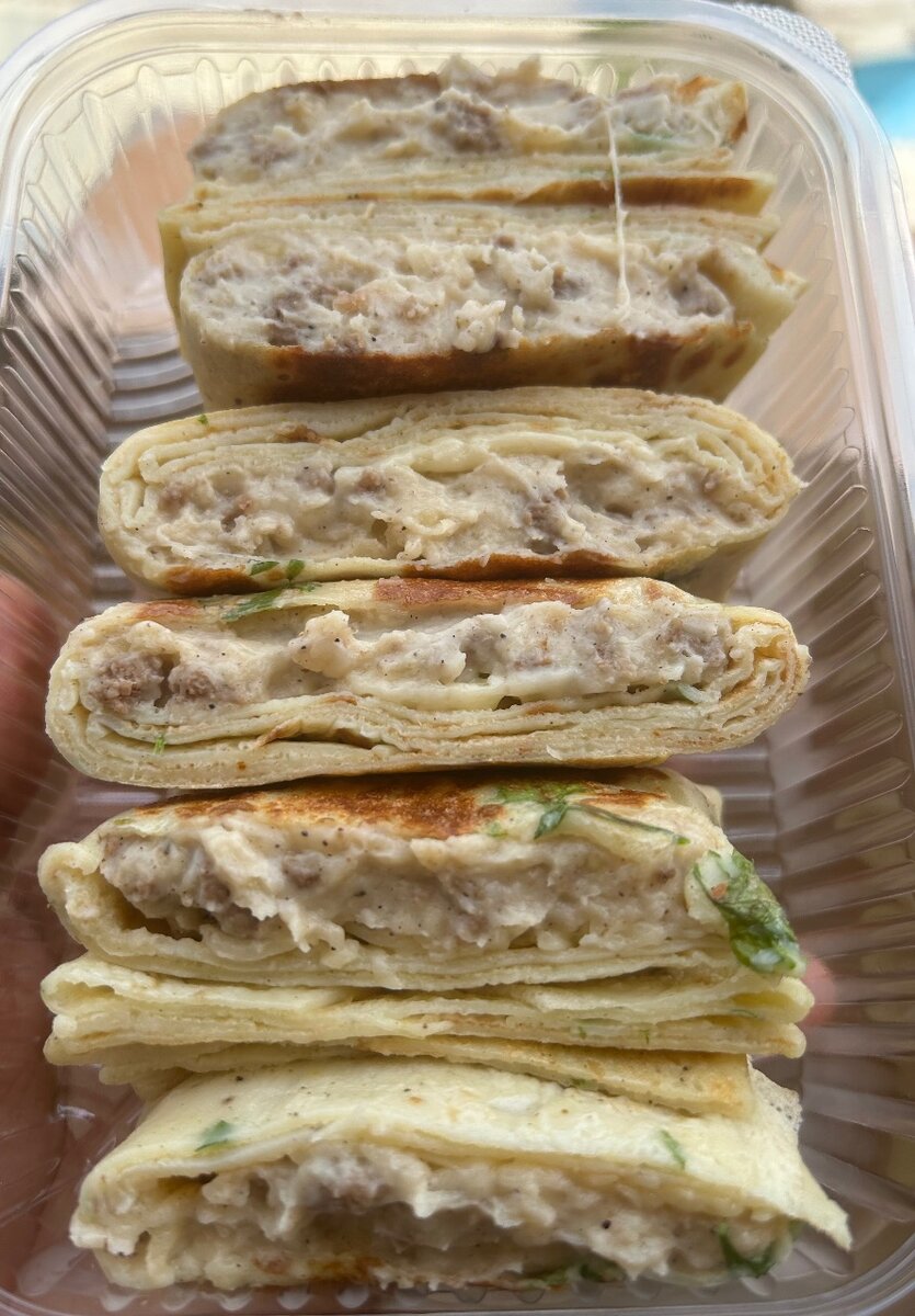 Crêpe salée (viande hachée)