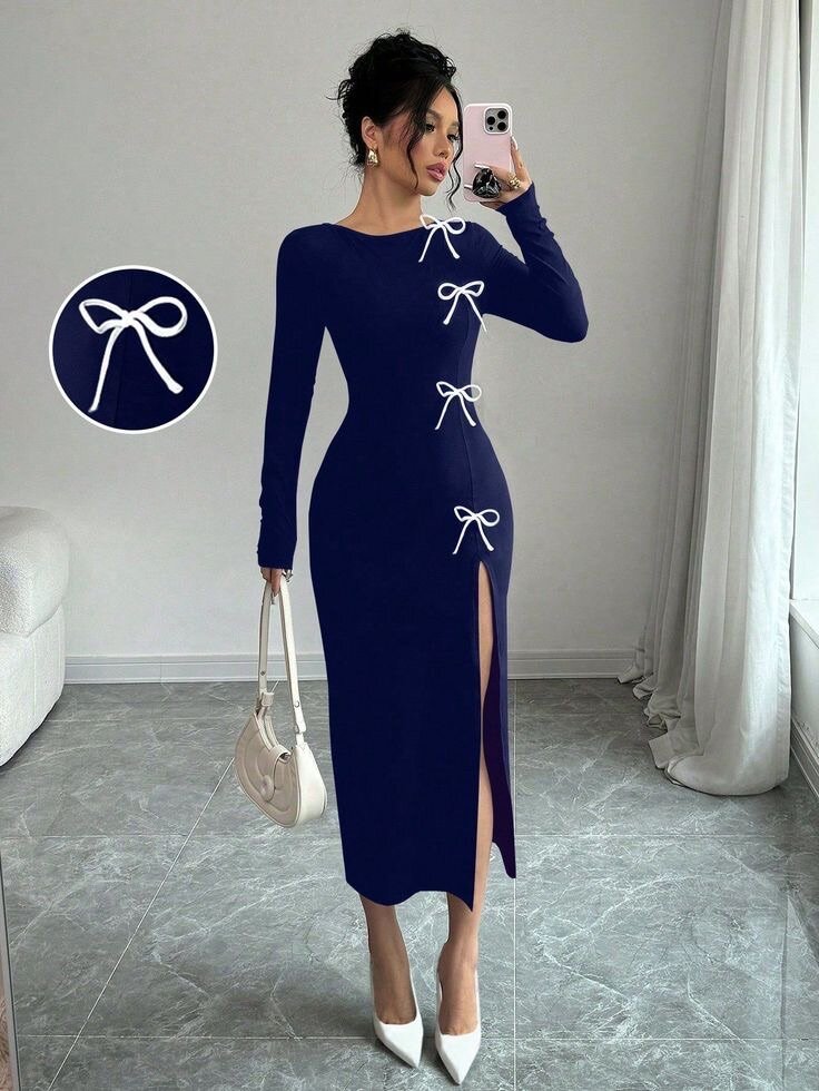 Robe Élégante avec Nœuds