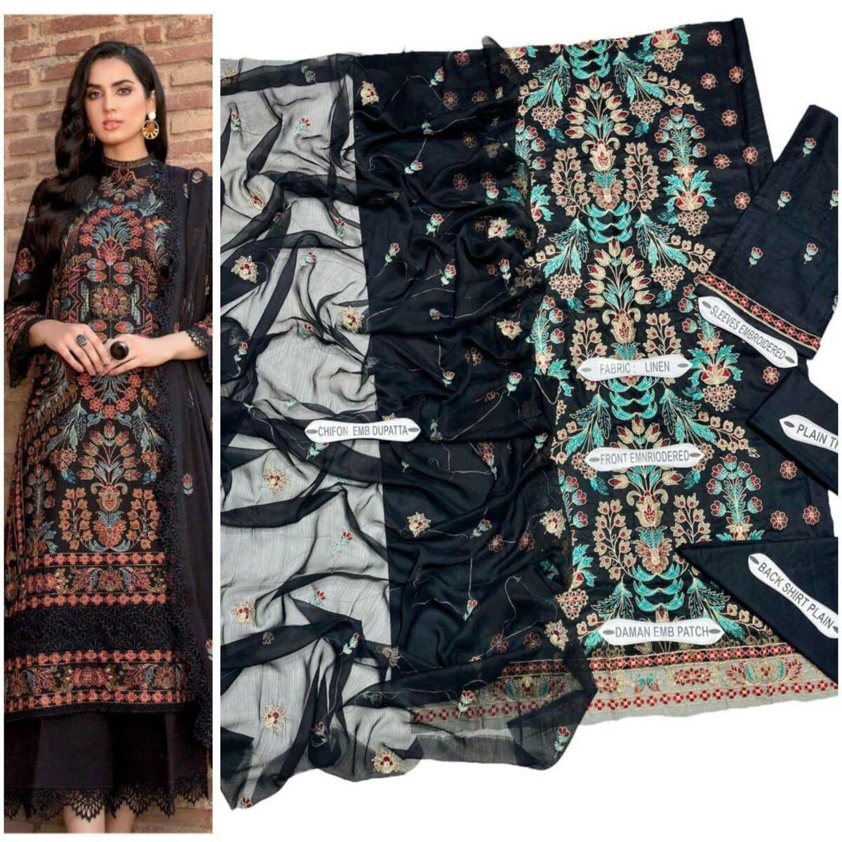 Khaddar 3 Peace suit