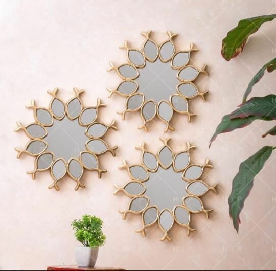 3 PC's wall hanging mirror