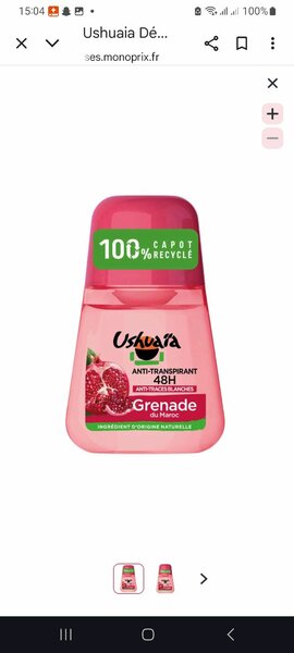 Déodorant Ushuaïa Grenade 48H