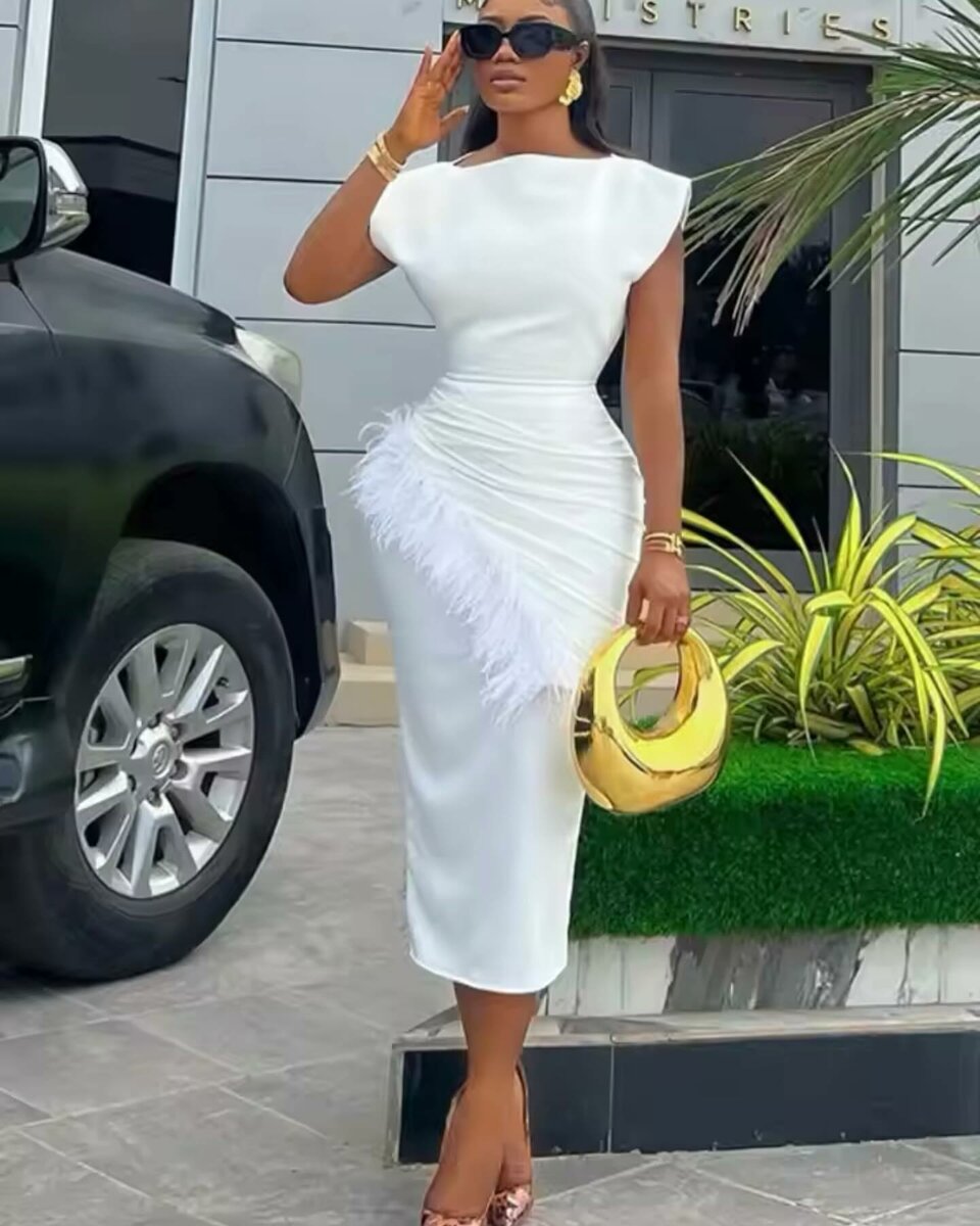 Solid bodycon dress (with vent) 