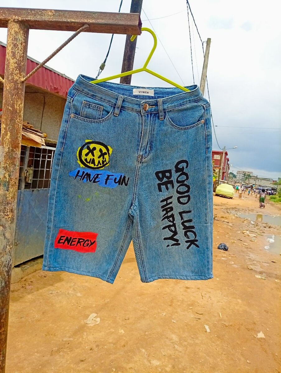 Short en jean décontracté