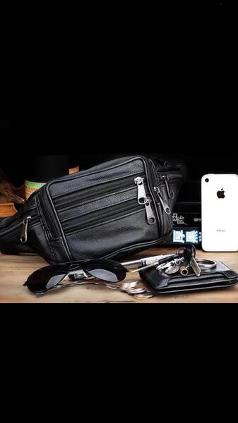 Sacoche banane en cuir