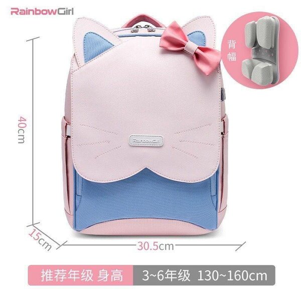 Cute Backpack Cat School Bag for Girls