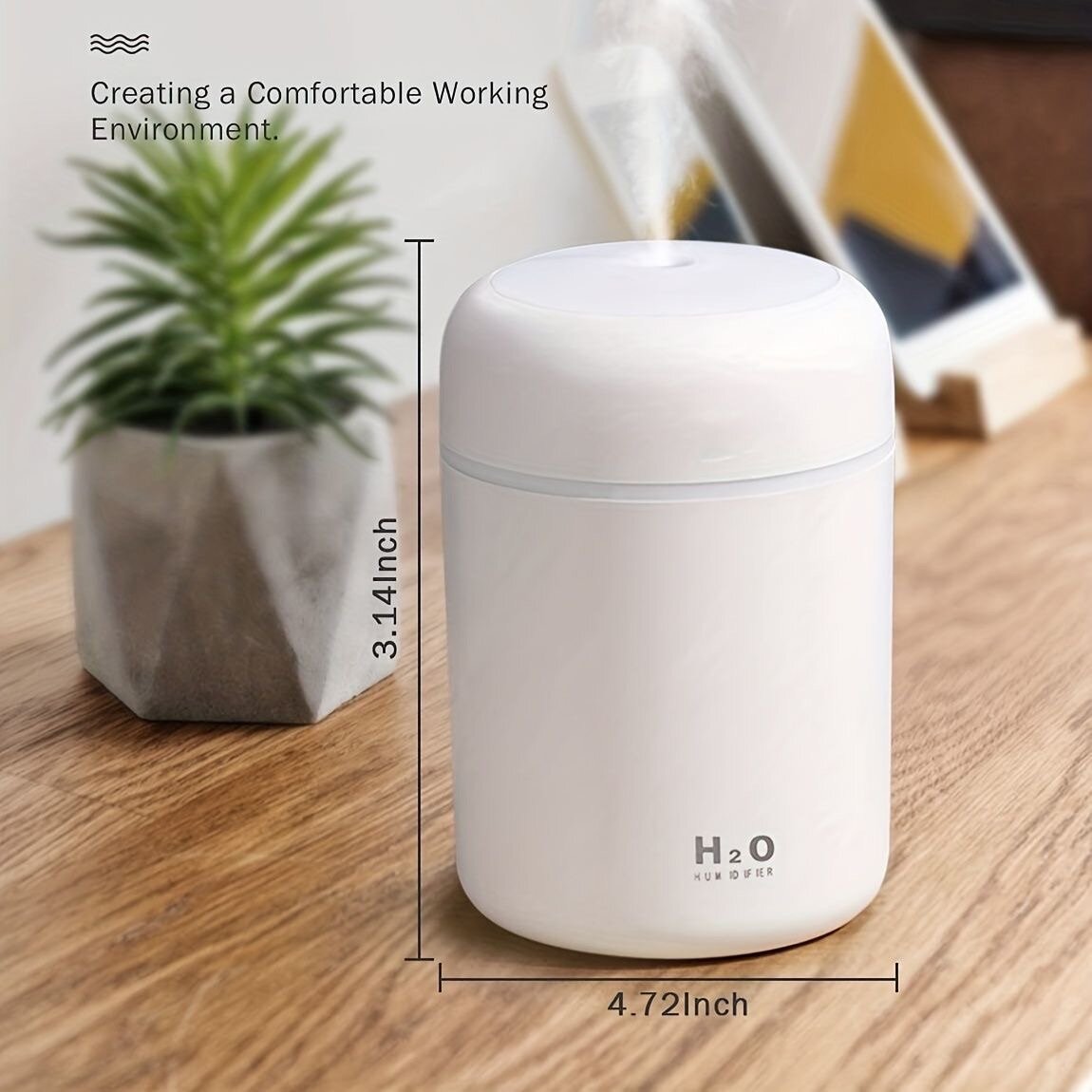 Mini humidifier colorful silent big fog 300ml