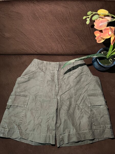 Short cargo femme kaki