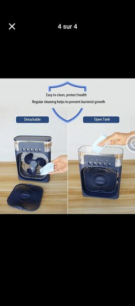 Purificateur d'air portable avec veilleuse