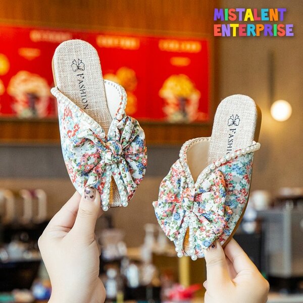 Mistalent Bow-Shaped Baby Girl Slippers